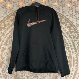 Black/Pink Nike Therma-Fit Hoodie